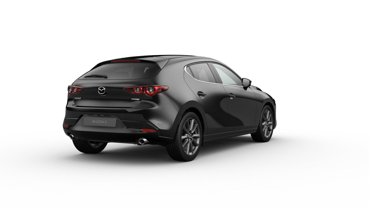 Mazda 3 Hatchback 2.0L e-SKYACTIV X 186ps 6AT FWD Takumi SUNR RLOP – Jet Black